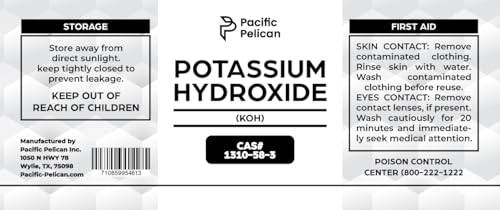 Hidróxido de Potasio (Potasa Cáustica) Pacific Pelican - Producto Químico KOH - imagen 3