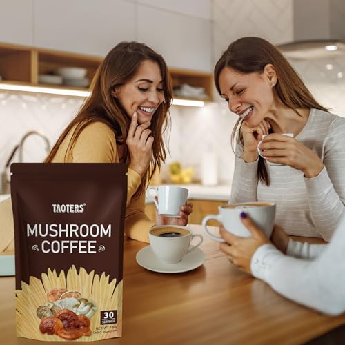 Café Adaptógeno de Hongos, 6 Extractos de Hongos (Melena de León, Cordyceps, Cola de Pavo y Más) Mezclado con Café Instantáneo para Enfoque, Energía - imagen 7