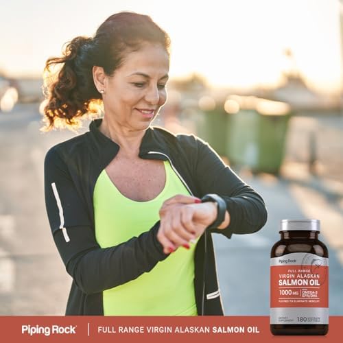 Aceite de Salmón Salvaje de Alaska Piping Rock para Humanos | 1000mg | 180 Cápsulas Blandas | Suplemento Omega 3 con EPA y DHA | Sin OGM y Sin Gluten - imagen 6