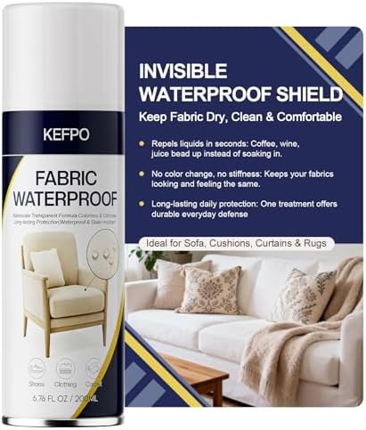 Spray Protector Impermeable KEFPO: Protección Invisible para Tapicería y Lino - Repele Manchas para Sofás y Telas (6.76oz) - imagen 1