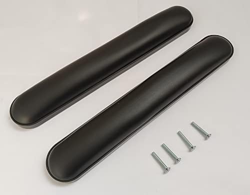 Funda Universal para Brazo de 14” para Sillas de Ruedas y Transportadoras, Repuesto de Vinil (1 Par, Negro) - imagen 1