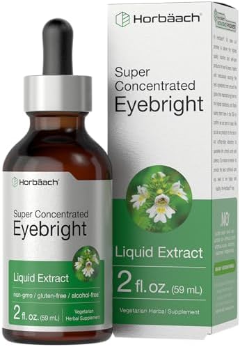 Suplemento de Hierba Eyebright Horbäach | 2 fl oz | Extracto Líquido Super Concentrado | Sin Alcohol, Vegetariano, No OGM, Sin Gluten - imagen 1