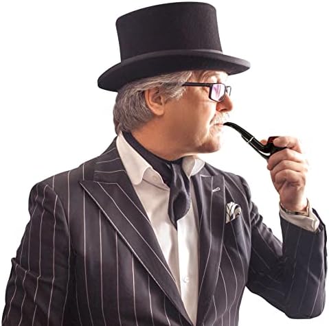 Pipa de Humo Falsa Kangaroo de 5.5 Pulgadas Negra - Accesorio de Disfraz de Capitán para Hugh Hefner - Pipa de Juguete para Fiesta de Año Nuevo - imagen 4