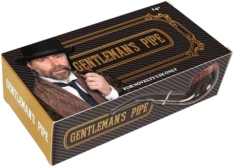 Pipa de Humo Falsa Kangaroo de 5.5 Pulgadas Negra - Accesorio de Disfraz de Capitán para Hugh Hefner - Pipa de Juguete para Fiesta de Año Nuevo - imagen 8