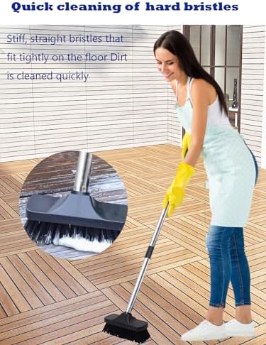 Cepillo de Piso BSMstone con Cerdas Duras - Escoba Multiusos para Baño, Tina, Azulejos, Patio y Terraza - imagen 3