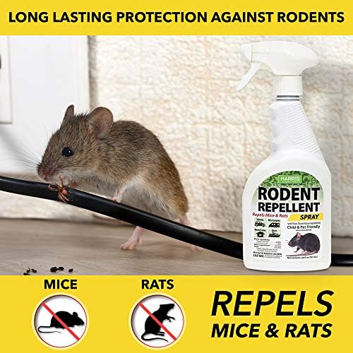 Spray Repelente de Aceite de Menta Harris para Ratones y Roedores, Sustituto Humano de Trampa, 20 oz, para Casa y Motores de Autos - imagen 2