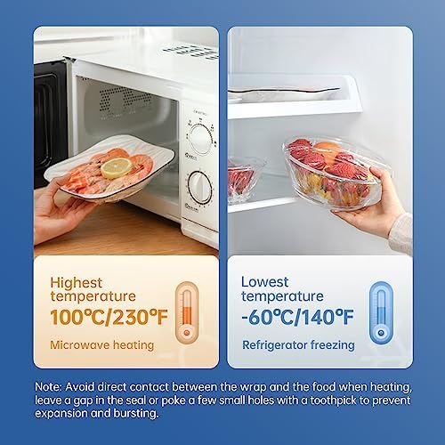 Rollo de Repuesto de Plástico para Dispensadores, 12 Pulgadas x 266 Pies, Envoltura de Alimentos Segura para Microondas, 2 Paquetes, Libre de BPA - imagen 4