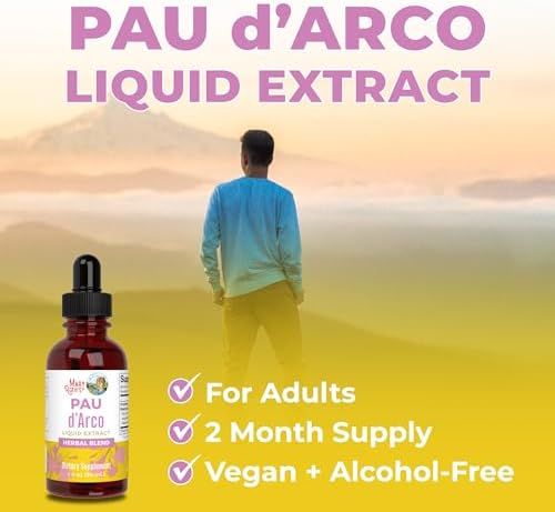 Mezcla Herbal PAU D'Arco de MARYRUTH'S Organics | Hongo Reishi | Raíz de Equinácea angustifolia | Liquen Usnea | Hoja de Tomillo | Vegano | Sin OGM | - imagen 6