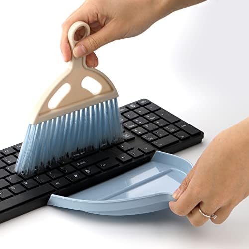Juego de 6 Mini Recogedores y Escobas SOUJOY, Escoba de Mano y Recogedor para Mesa, Escritorio, Teclado, Autos y Nidos de Mascotas - imagen 5