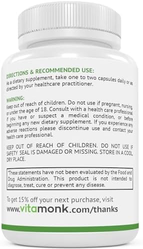 VitaMonk FenuTrax™ Extracto de Fenogreco Potente 50% Estándar para Fenuside - Alto Contenido de Furostanol y Saponinas - 60 Cápsulas - imagen 7