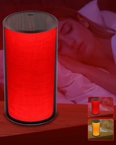 Lámpara de Luz Roja Finezeal 670nm para Dormir - Sin Luz Azul, Recargable, Portátil y Regulable, Lámpara Roja y Ámbar 1500K para Dormitorio y Camping - imagen 1
