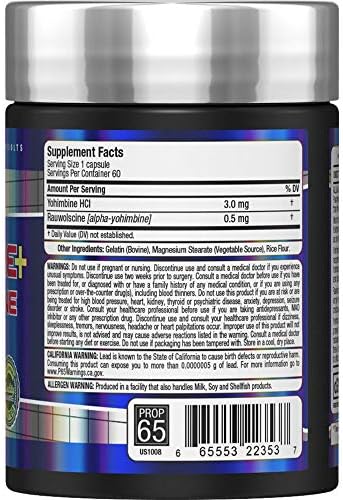 ALLMAX Essentials YOHIMBINA + RAUWOLSINA - 60 Cápsulas - Ayuda a Quemar Grasa y Suprimir el Apetito - 60 Porciones - imagen 3