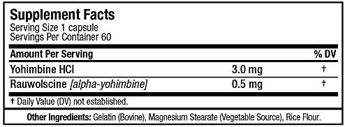 ALLMAX Essentials YOHIMBINA + RAUWOLSINA - 60 Cápsulas - Ayuda a Quemar Grasa y Suprimir el Apetito - 60 Porciones - imagen 5
