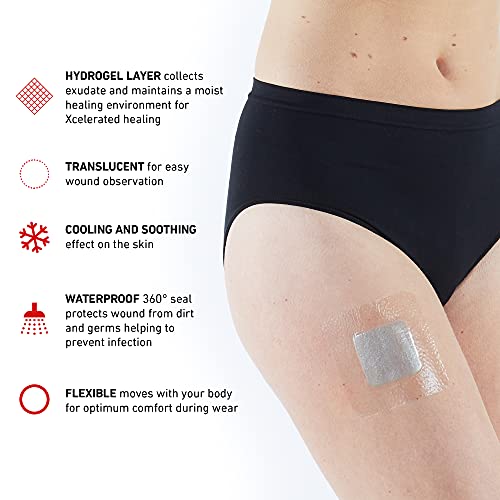 Dressing Hidratante Multiusos Neo G Opti-Heal - Almohadillas de Hidrogel para Manejo Avanzado de Heridas - 4 Pzs 4 x 4 para Úlceras, Llagas y - imagen 2