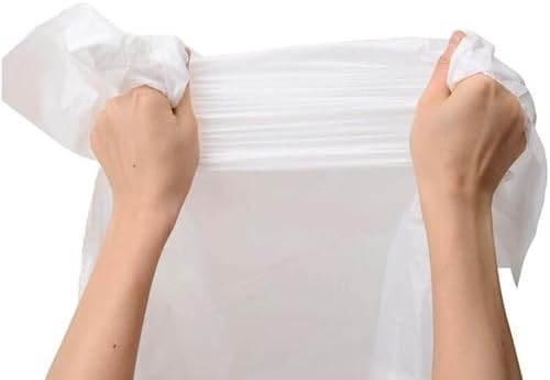 Bolsas de Basura Compostables de 1.2 Galones, Bolsas Pequeñas para Baño, Oficina y Cocina, Resistentes para Botes de 4.5-5 Litros, Color Blanco - imagen 8
