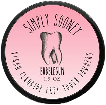 Polvo Dental Mineral Remineralizante Vegano Simply Sooney I Fórmula de Chicle para Niños I Ingredientes Naturales I Dientes Más Fuertes 1.5oz - imagen 1