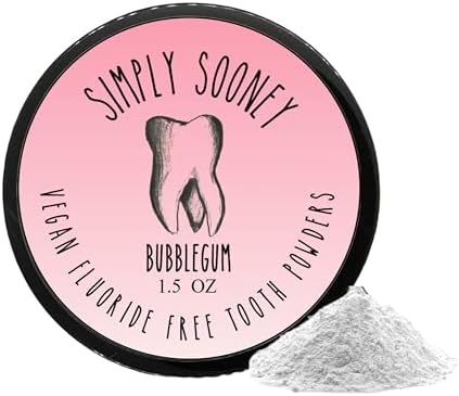 Polvo Dental Mineral Remineralizante Vegano Simply Sooney I Fórmula de Chicle para Niños I Ingredientes Naturales I Dientes Más Fuertes 1.5oz - imagen 4