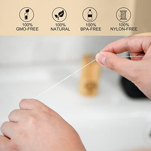 Relleno de Hilo Dental de Seda Gaia Guy | Seda Natural Sin Sabor | 4 bobinas de 30 m | Hilo Compostable, Sostenible y Biodegradable con Empaque - imagen 5