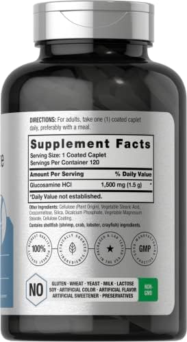 Horbäach Glucosamina HCL | 1500mg | 120 Tabletas | Suplemento Libre de OGM y Gluten - imagen 2