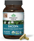 Suplemento de Bacopa ORGANIC INDIA - Bacopa Monnieri Orgánico, Apoyo para el Cerebro, Enfoque y Memoria para Hombres y Mujeres, Hierbas Ayurvédicas, - imagen 1
