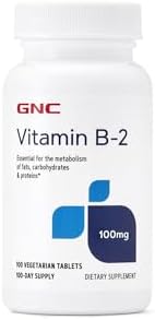 Suplemento de GNC Vitamina B2 100mg, Esencial para el Metabolismo de Grasas, Carbohidratos y Proteínas, 100 Porciones - imagen 1