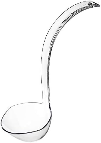 Cucharón Desechable de Plástico Plasticpro para Sopa/Ponche, Utensilios de Servicio Resistentes, Paquete de 4 Transparentes - imagen 1