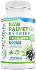 Advanced Nutrition Labs Berries y Extracto de Saw Palmetto - Suplemento de 1500 mg para Hombres y Mujeres - Bloqueador de DHT para Crecimiento - imagen 1