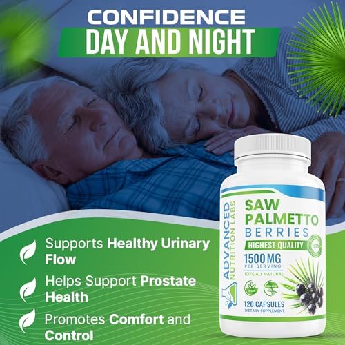 Advanced Nutrition Labs Berries y Extracto de Saw Palmetto - Suplemento de 1500 mg para Hombres y Mujeres - Bloqueador de DHT para Crecimiento - imagen 3