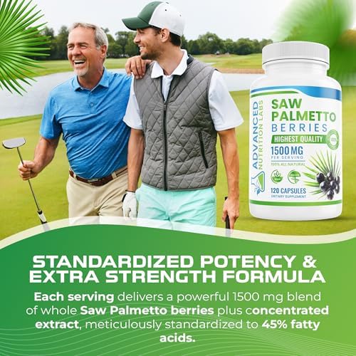 Advanced Nutrition Labs Berries y Extracto de Saw Palmetto - Suplemento de 1500 mg para Hombres y Mujeres - Bloqueador de DHT para Crecimiento - imagen 5