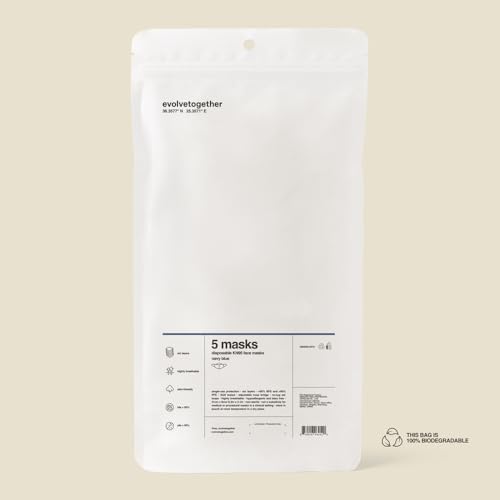 Mascarillas Ajustables Evolvetogether Santorini para Adultos | Cómodas, Desechables, Ligeras y Transpirables | Diseño de 6 Capas para un Ajuste - imagen 6