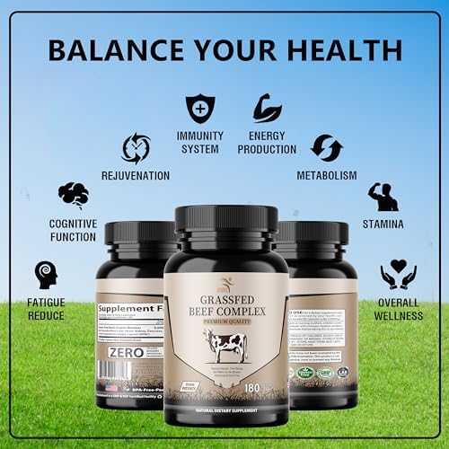 Suplemento de Órganos de Res - Alimentado con Pasto y Criado en Pastoreo - Bienestar Total y Rendimiento, Complejo de Órganos con 3000mg de Hígado, - imagen 3