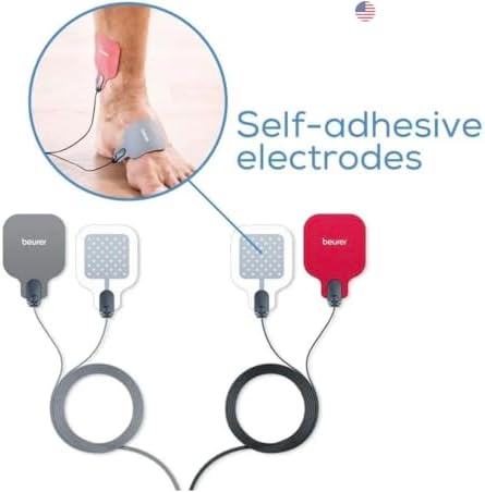 Parches de Gel Electrodos Reemplazo Beurer para EM59, 8 Piezas, Electrodos Autoadhesivos Reutilizables para TENS/EMS, 20 Usos por Par - imagen 3