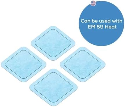Parches de Gel Electrodos Reemplazo Beurer para EM59, 8 Piezas, Electrodos Autoadhesivos Reutilizables para TENS/EMS, 20 Usos por Par - imagen 4
