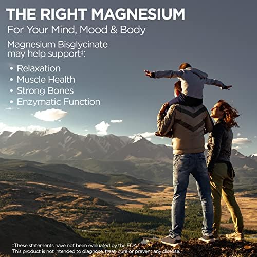 KAL Magnesio Bisglicinato Quelado, Suplemento para Relajación, Salud Ósea y Soporte Muscular, Alta Absorción, Vegano, Sin Gluten, 180 Tabletas - imagen 3