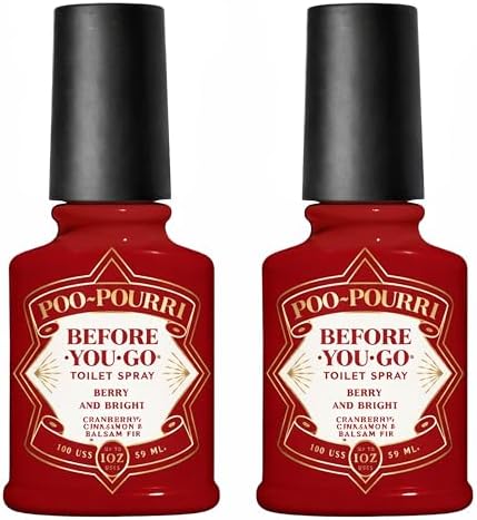 Poo-Pouri Spray de Baño Antes de Ir, Berry and Bright, 2 Fl Oz, Paquete de 2 - Arándano, Canela y Abeto Balsámico - imagen 1