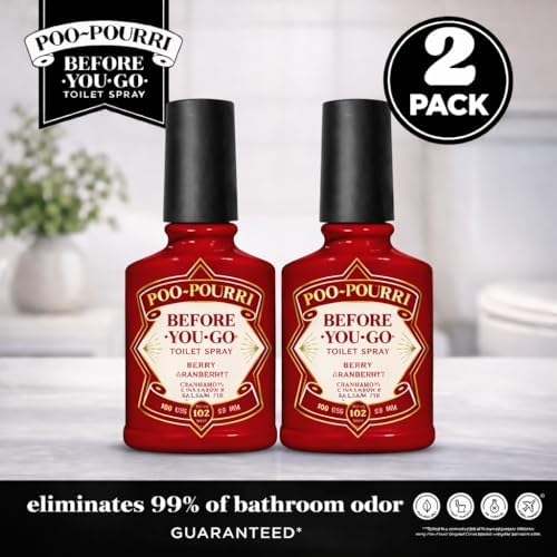 Poo-Pouri Spray de Baño Antes de Ir, Berry and Bright, 2 Fl Oz, Paquete de 2 - Arándano, Canela y Abeto Balsámico - imagen 2