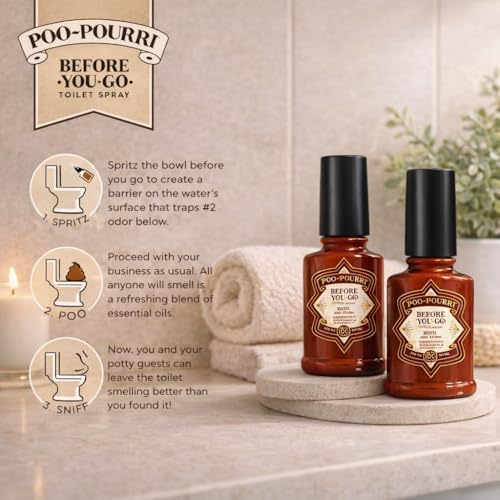 Poo-Pouri Spray de Baño Antes de Ir, Berry and Bright, 2 Fl Oz, Paquete de 2 - Arándano, Canela y Abeto Balsámico - imagen 3