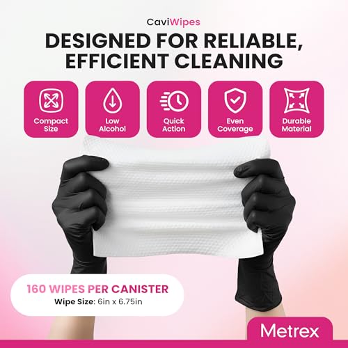 Toallitas Desinfectantes Metrex CaviWipes – Toallitas No Tejidas Duraderas para Superficies Duras y No Porosas en Salud y Laboratorios, Pre-Saturadas - imagen 3