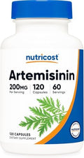 Nutricost Artemisinina 200mg, 120 Cápsulas Vegetarianas - Sin OGM, Libre de Gluten, 60 Porciones - imagen 1