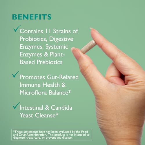 AST Enzymes Floracor - Apoya la Salud Intestinal y Digestiva - Fórmula Premium de Probióticos, Prebióticos y Enzimas - 60 Cápsulas Vegetarianas - imagen 4