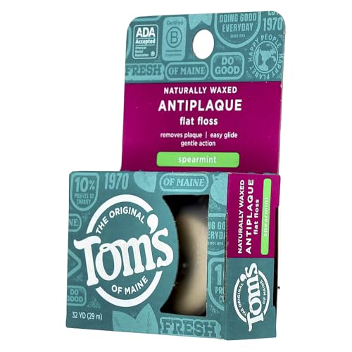 Hilo Dental Natural Antiplaca Cera Tom's of Maine, Menta, 32 Yardas, Paquete de 2 - imagen 7