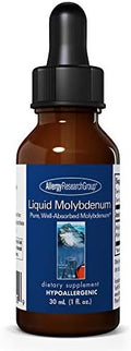 Suplemento Líquido de Molibdeno Allergy Research Group - Apoyo al Metabolismo del Azufre, Detox, Ácido Úrico, Minerales Traza, 25mcg en Gotas - 1 Fl - imagen 1
