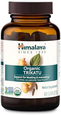 Himalaya Trikatu Orgánico, Suplemento Digestivo de 60 Días - Alivio de Distensión, Acidez e Indigestión - Vegano, Libre de Gluten, 60 Tabletas - imagen 1