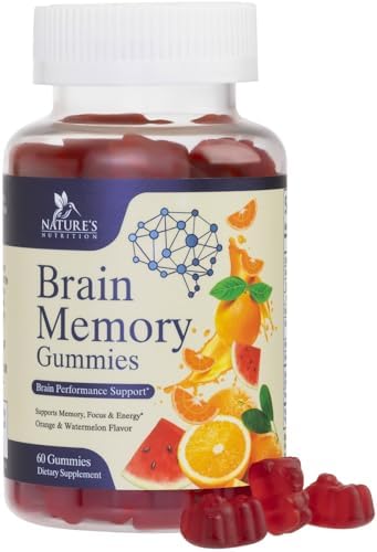 Gomitas Suplemento Cerebral - 3X Fuerza, Vitaminas Gummy para Memoria, Enfoque y Concentración - Fosfatidilserina, B6, B12 - 60 Gomitas - imagen 1