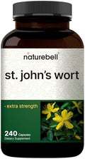 Extracto de Hierba de San Juan NatureBell, 240 Cápsulas – 600 mg por Porción – No OGM, Fabricado bajo cGMP - imagen 1