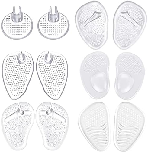Qicfrk 6 Pares de Almohadillas para Chanclas, Gel Cushion para Talones, Sandalias y Pantuflas - imagen 1