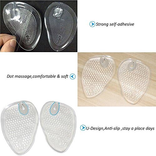 Qicfrk 6 Pares de Almohadillas para Chanclas, Gel Cushion para Talones, Sandalias y Pantuflas - imagen 2
