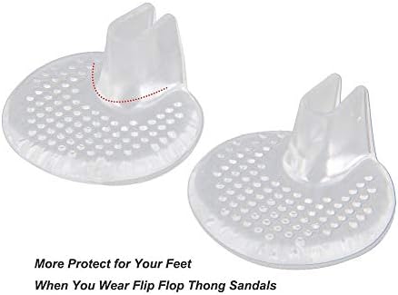 Qicfrk 6 Pares de Almohadillas para Chanclas, Gel Cushion para Talones, Sandalias y Pantuflas - imagen 3
