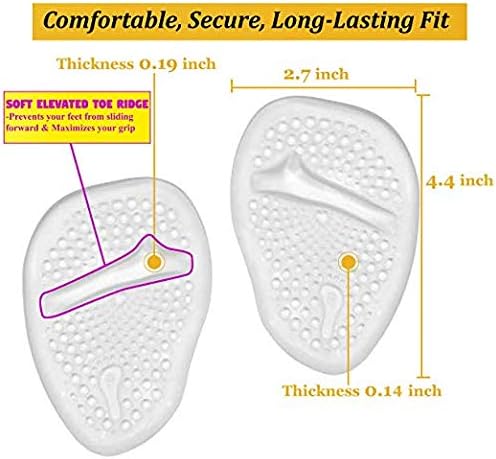 Qicfrk 6 Pares de Almohadillas para Chanclas, Gel Cushion para Talones, Sandalias y Pantuflas - imagen 4