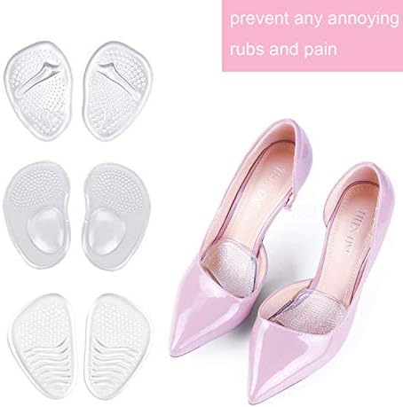 Qicfrk 6 Pares de Almohadillas para Chanclas, Gel Cushion para Talones, Sandalias y Pantuflas - imagen 6